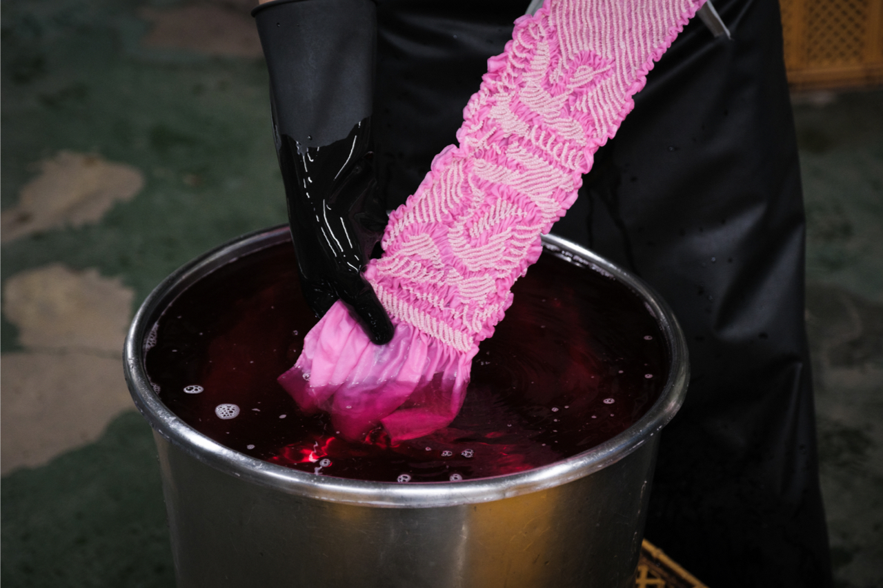 染色加工のイメージ